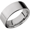 Titanium + Bead Finish + 14K White Gold