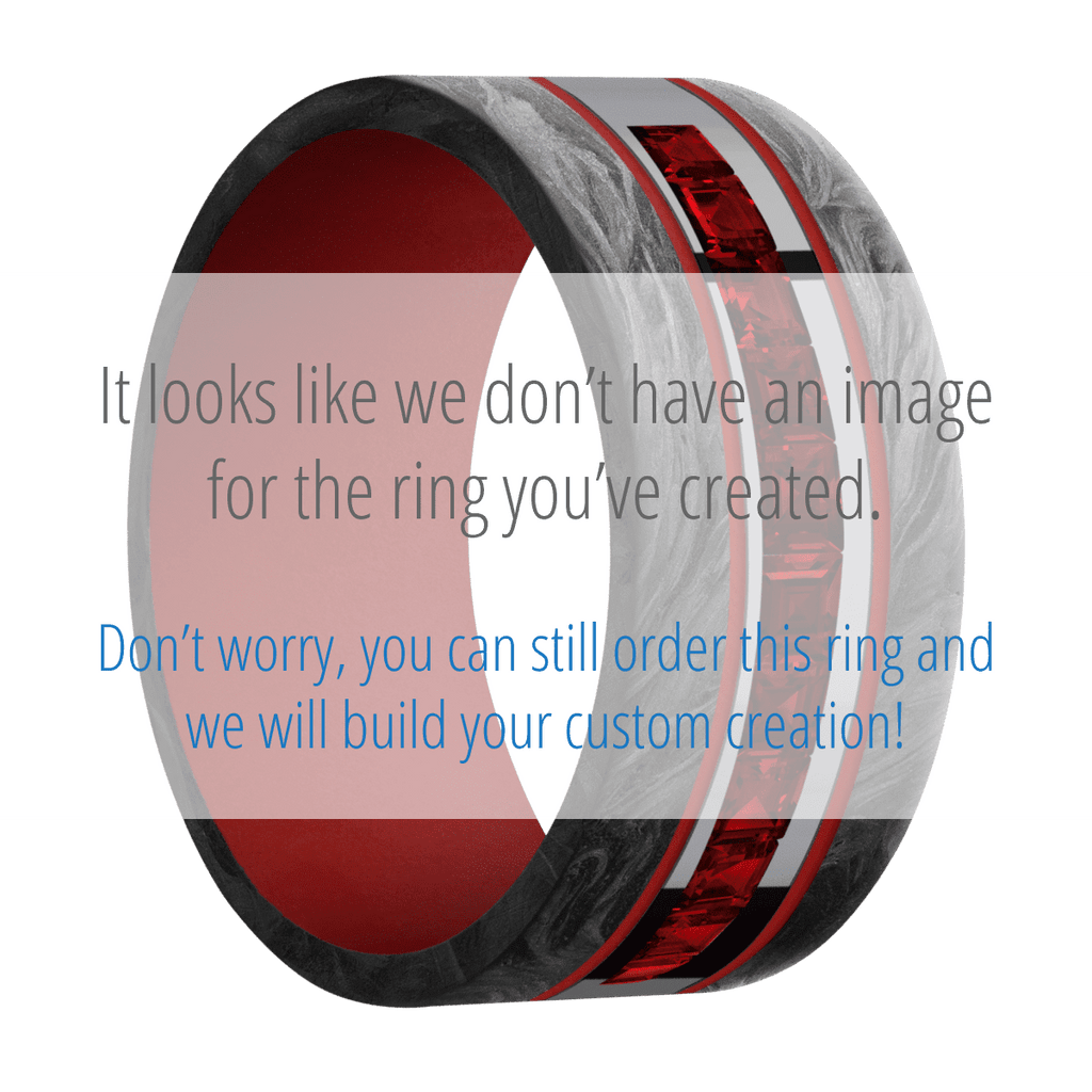 Tantalum + Polish Finish + USMC Red