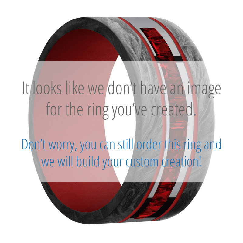 Tantalum + Polish Finish + USMC Red