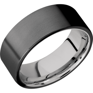 Zirconium + Bead Finish + Palladium Silver