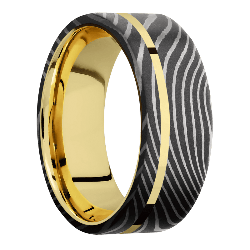 Flattwist + Acid Finish + 18K Yellow Gold