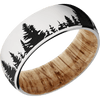 Platinum + Polish Finish + Natural Oak