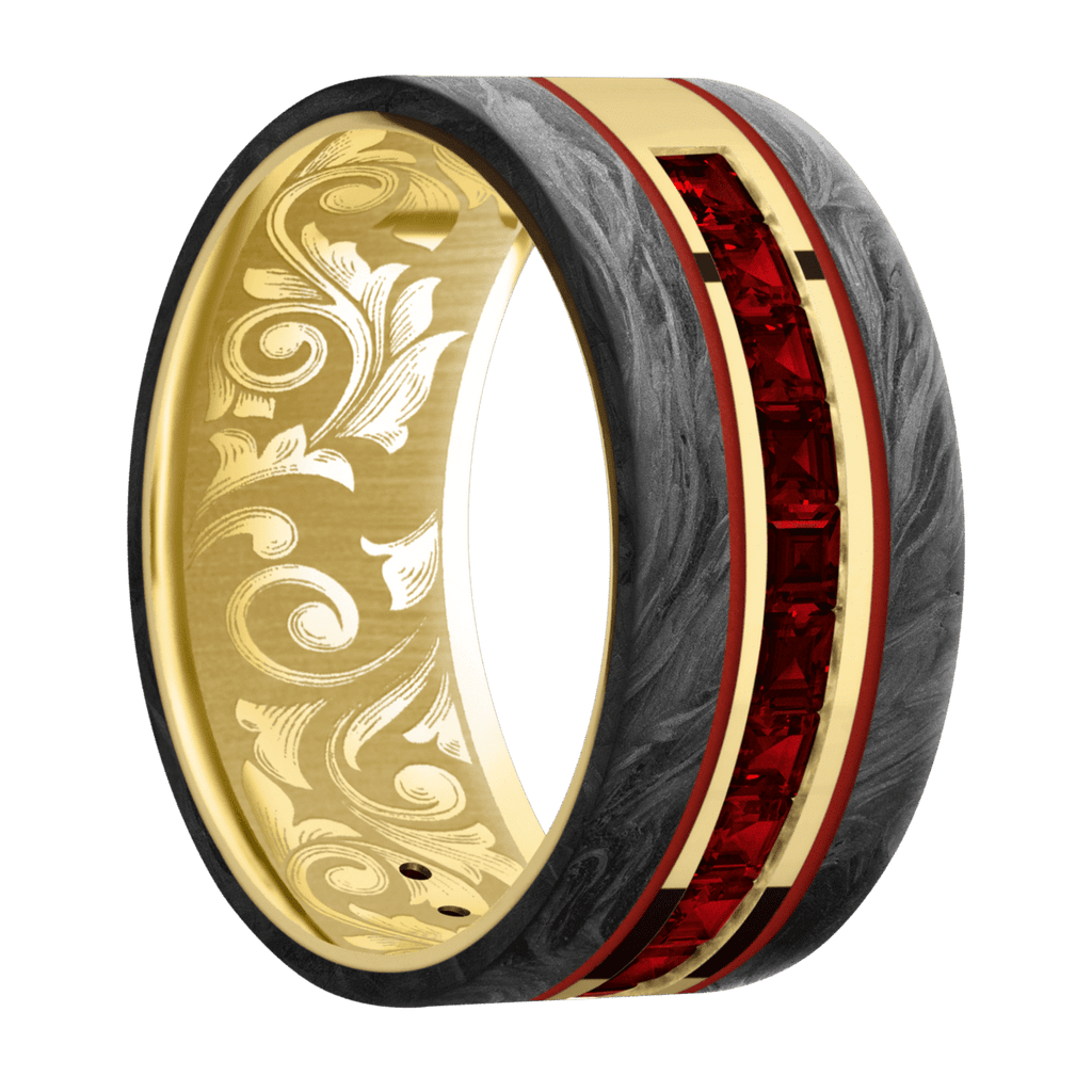 14K Yellow Gold + Polish Finish