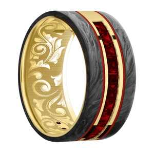 14K Yellow Gold + Polish Finish
