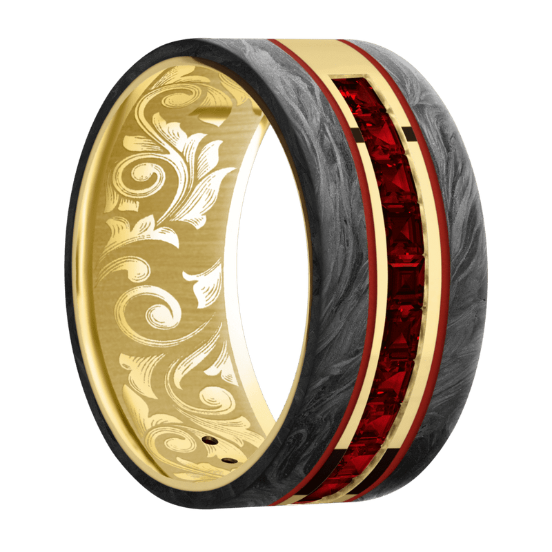 14K Yellow Gold + Polish Finish