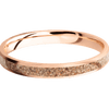 14K Rose Gold + Satin Finish