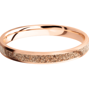 14K Rose Gold + Satin Finish