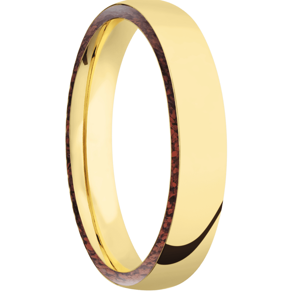 14K Yellow Gold + Polish Finish