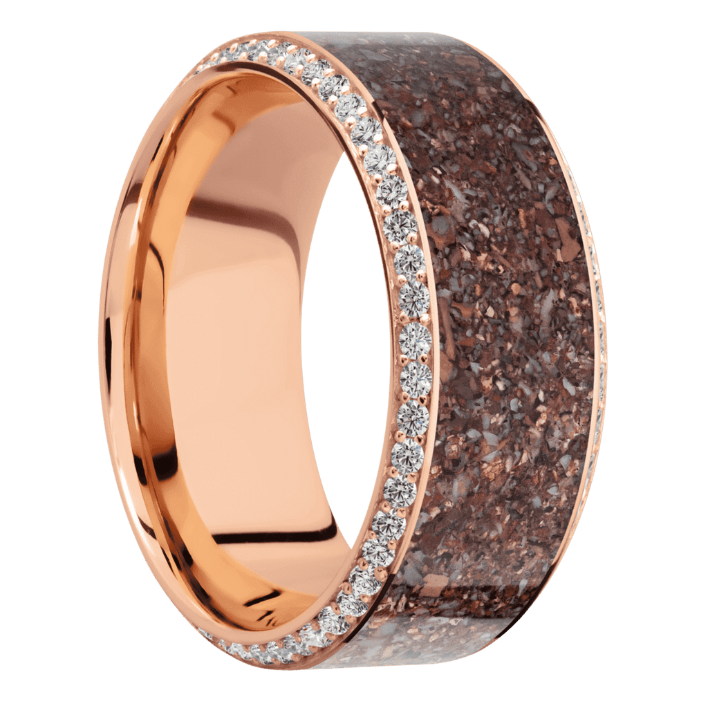 14K Rose Gold + Polish , Polish Finish