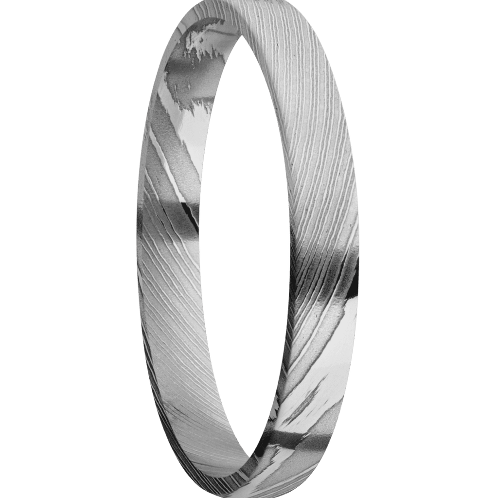 Damascus + Polish Finish