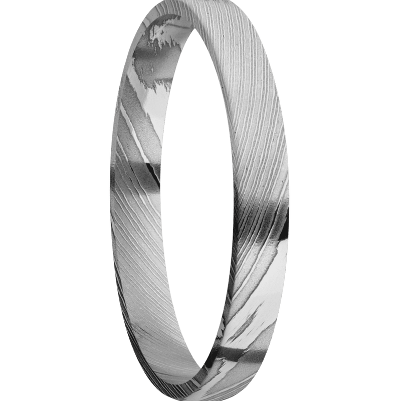 Damascus + Polish Finish