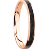 14K Rose Gold + Satin Finish