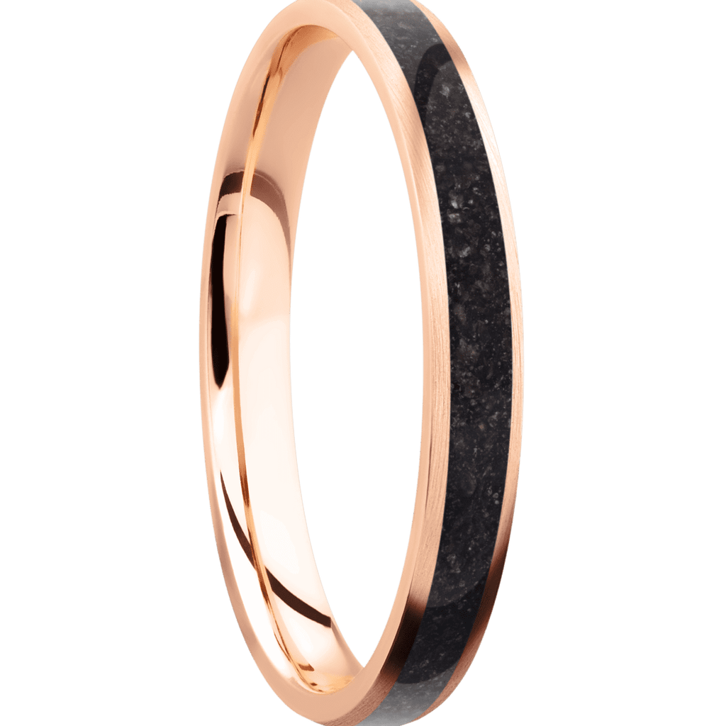 14K Rose Gold + Satin Finish