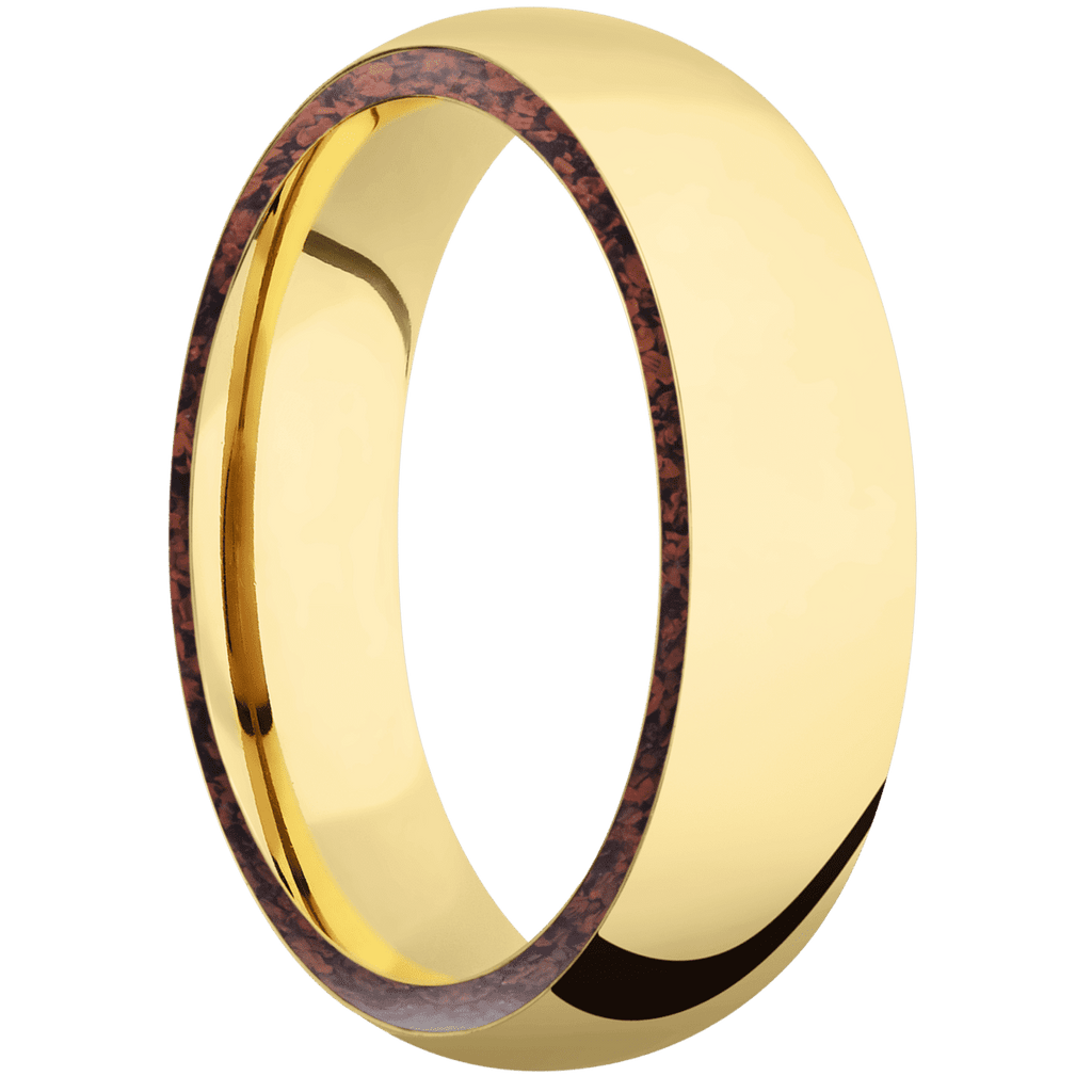 14K Yellow Gold + Polish Finish