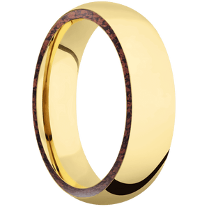 14K Yellow Gold + Polish Finish