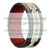 14K Yellow Gold + Polish Finish + USMC Red