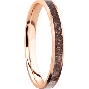 14K Rose Gold + Satin Finish