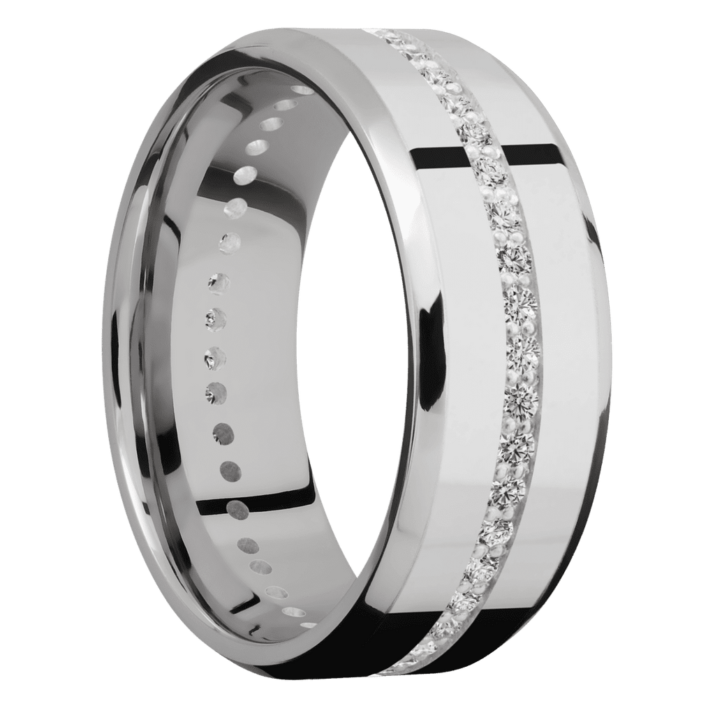 14K White Gold + Polish , Polish Finish