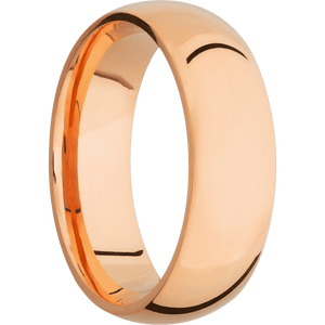 18K Rose Gold + Polish Finish