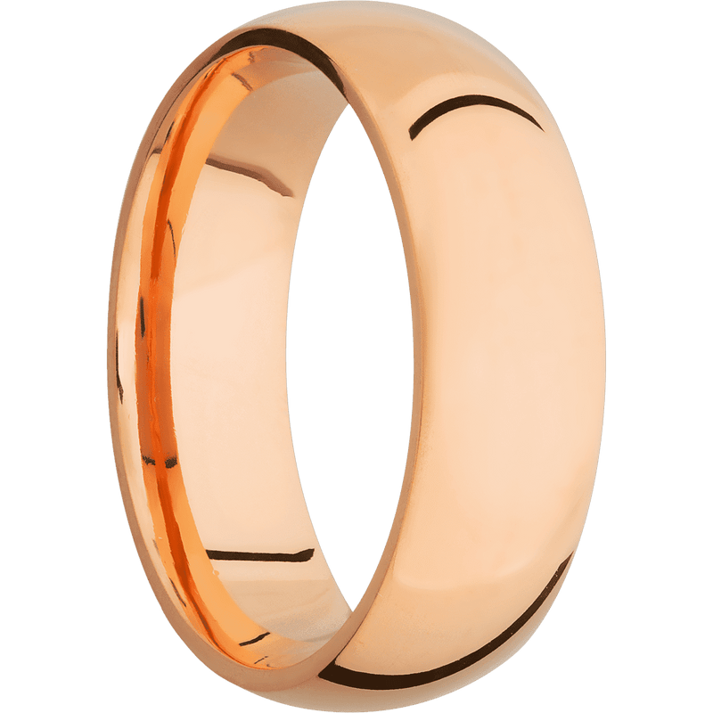 18K Rose Gold + Polish Finish