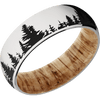 Platinum + Polish Finish + Natural Oak