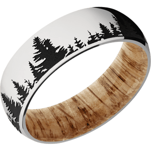 Platinum + Polish Finish + Natural Oak
