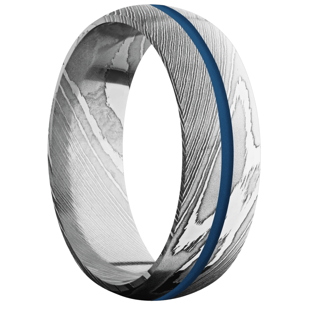 Damascus + Polish Finish