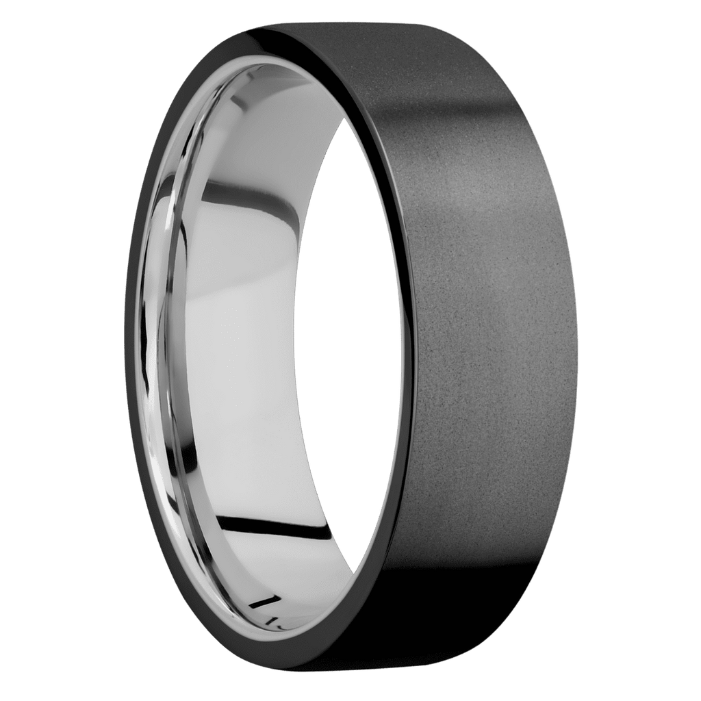 Zirconium + Bead Finish + Palladium Silver