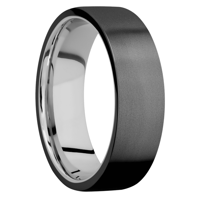 Zirconium + Bead Finish + Palladium Silver