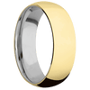 14K Yellow Gold + Polish Finish + Titanium