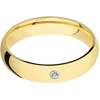 14K Yellow Gold + Polish Finish