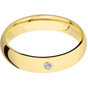 14K Yellow Gold + Polish Finish