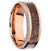 14K Rose Gold + Machine , Polish Finish