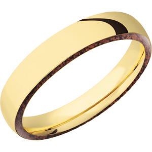14K Yellow Gold + Polish Finish
