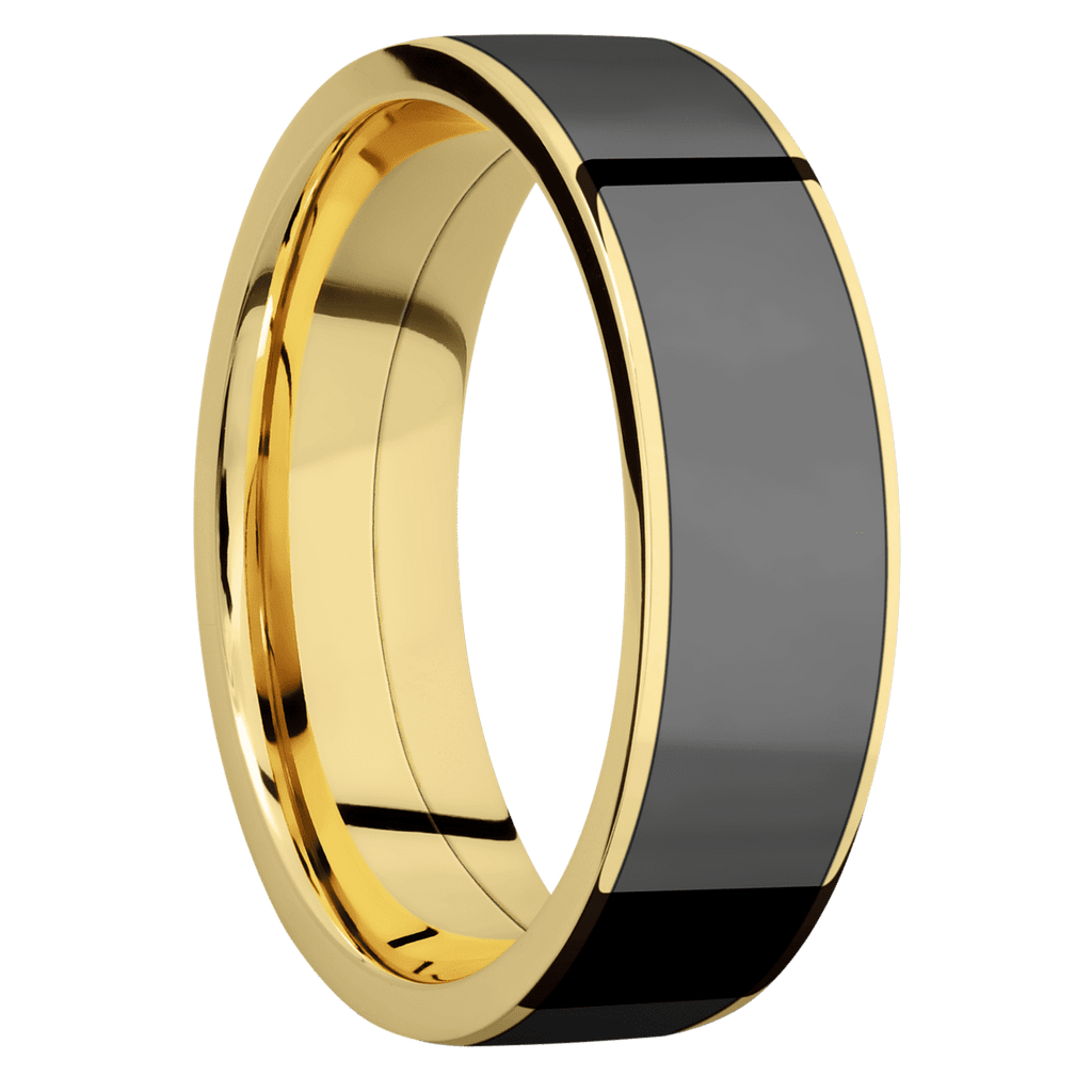 14K Yellow Gold + Polish Finish