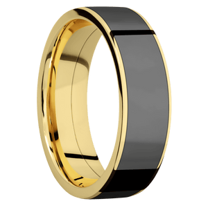 14K Yellow Gold + Polish Finish
