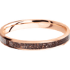14K Rose Gold + Satin Finish