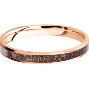 14K Rose Gold + Satin Finish