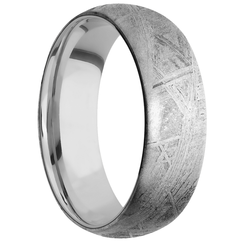 Meteorite + None Finish + 10K White Gold