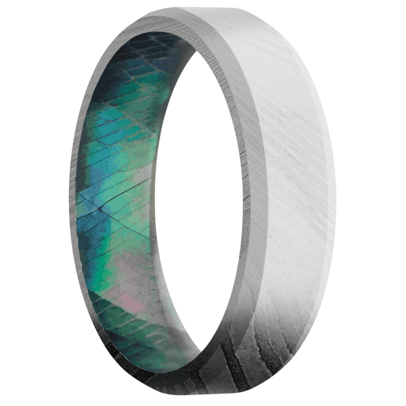 Damascus + Bead Finish + Black Mother of Pearl