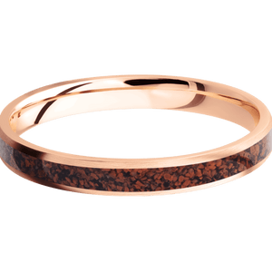 14K Rose Gold + Satin Finish