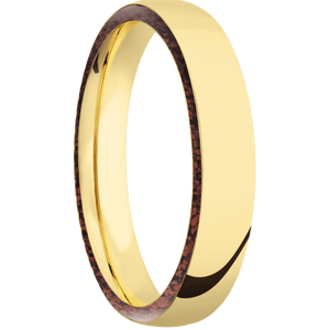 14K Yellow Gold + Polish Finish
