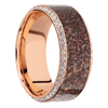 14K Rose Gold + Machine , Polish Finish