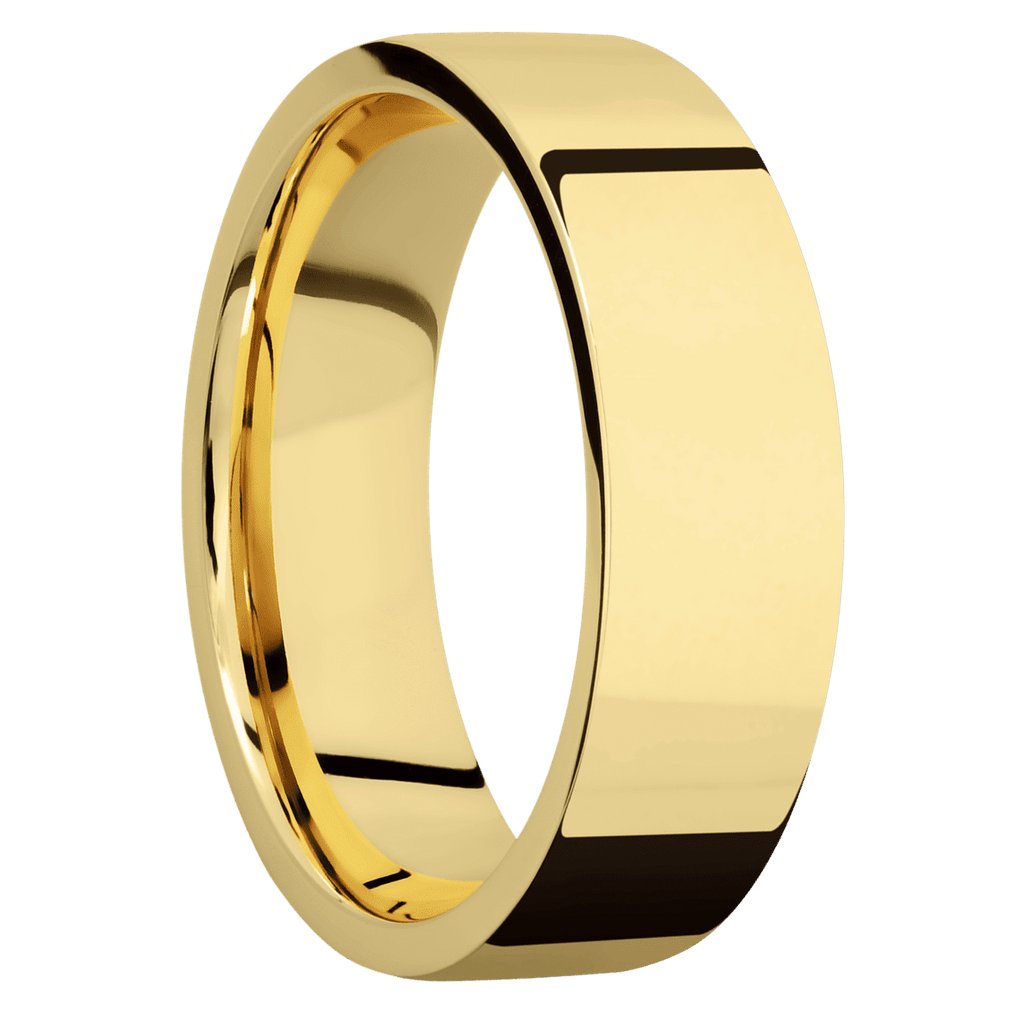 14K Yellow Gold + Polish Finish