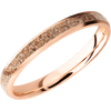 14K Rose Gold + Satin Finish