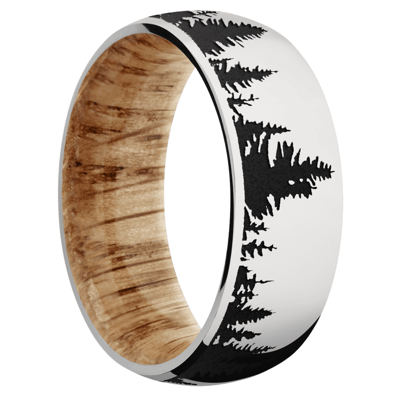 Platinum + Polish Finish + Natural Oak