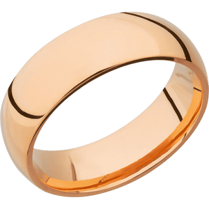 18K Rose Gold + Polish Finish