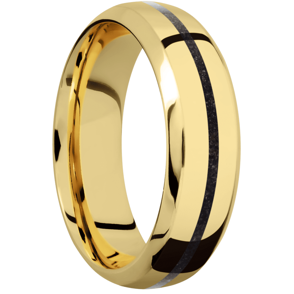14K Yellow Gold + Polish , Polish Finish