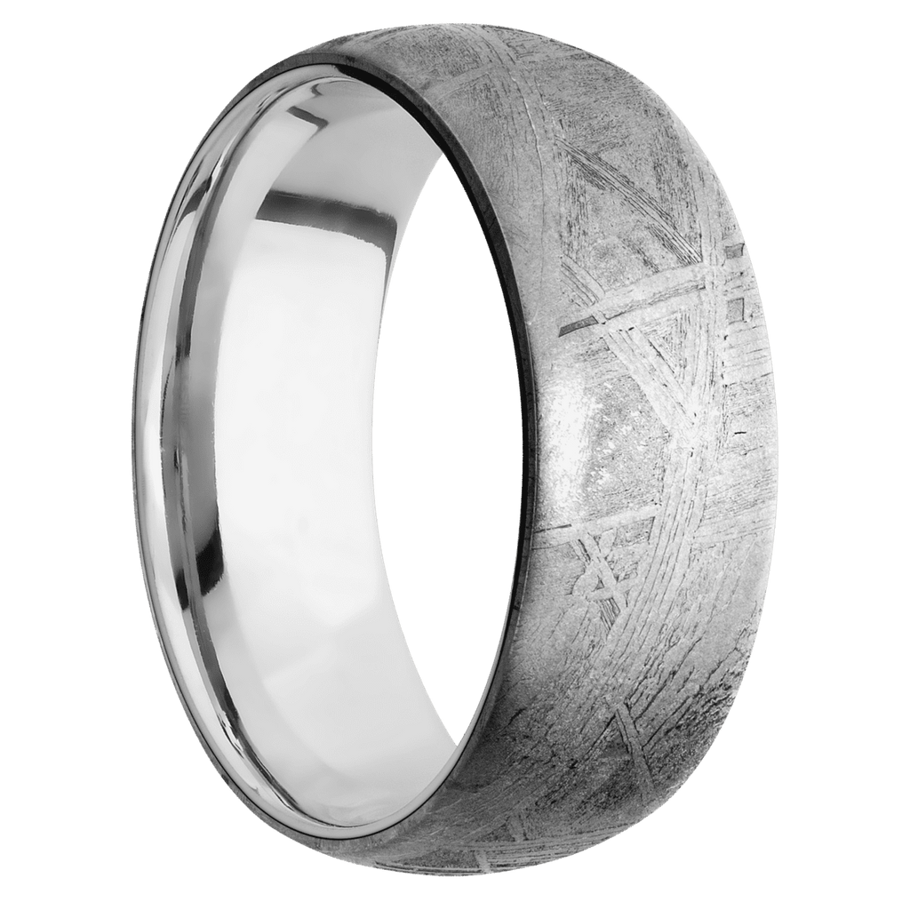 Meteorite + None Finish + 10K White Gold