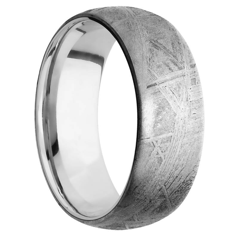 Meteorite + None Finish + 10K White Gold